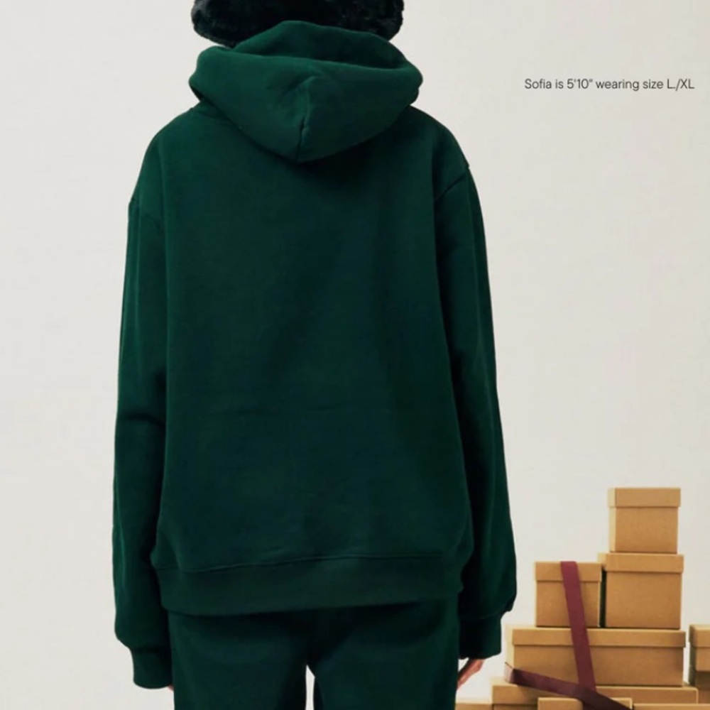 Parke Holiday Varsity Hoodie Forest + Maroon Size XXL - Picture 13 of 14
